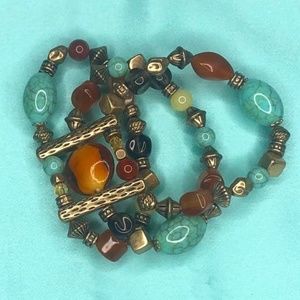 Chunky Costume Multi-Color Bracelet